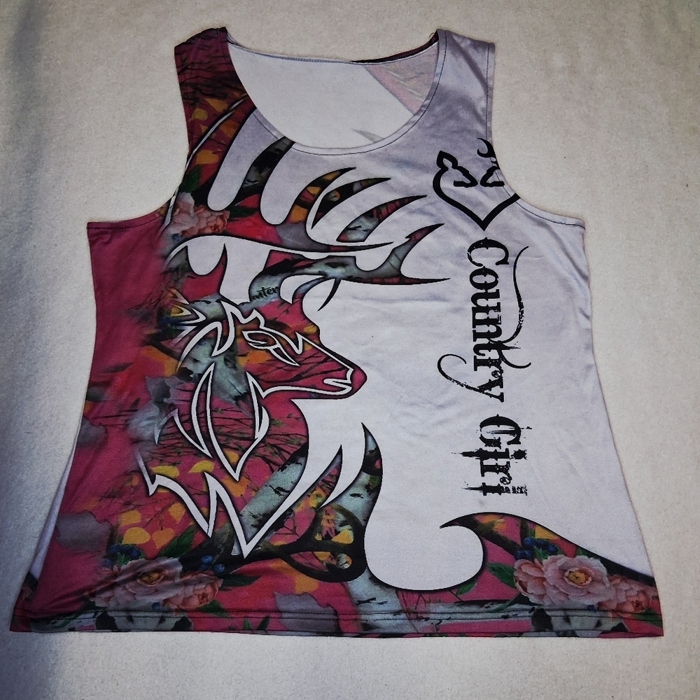4/20$ Country Girl Women's Multicolor Graphic Tank Top